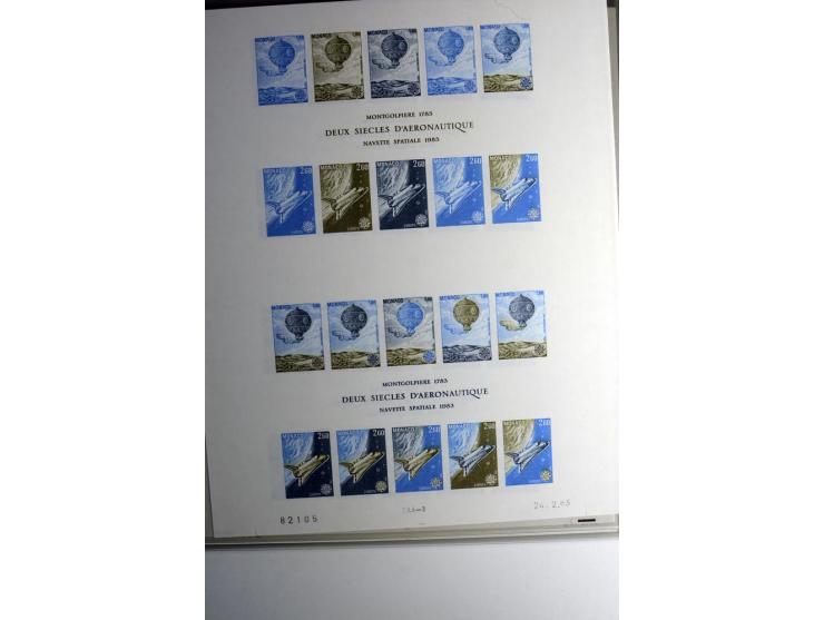 1974/94, Spezial-Sammlung von Probedrucken der Block-Ausgabe, ab 1978 in Form von Doppelblocks, teils 2 oder 3 pro Jahr in un