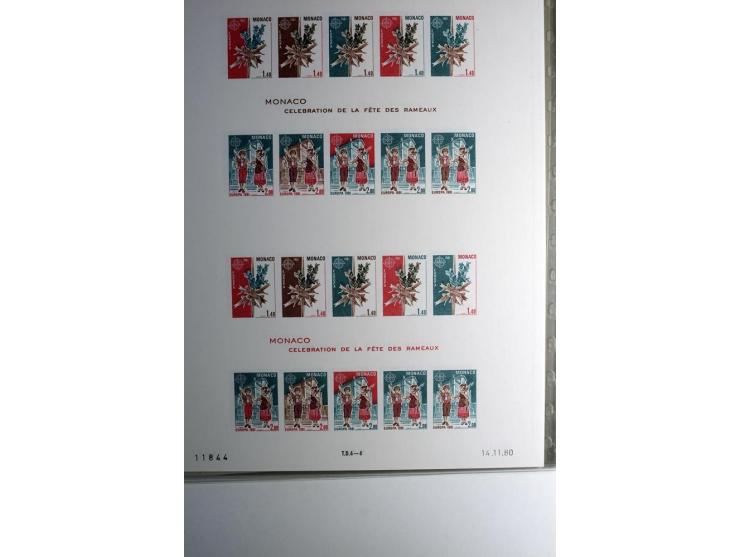1974/94, Spezial-Sammlung von Probedrucken der Block-Ausgabe, ab 1978 in Form von Doppelblocks, teils 2 oder 3 pro Jahr in un