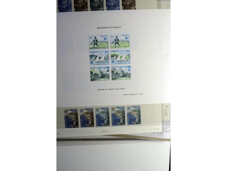 1974/94, Spezial-Sammlung von Probedrucken der Block-Ausgabe, ab 1978 in Form von Doppelblocks, teils 2 oder 3 pro Jahr in un