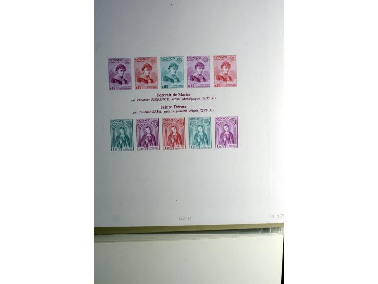 1974/94, Spezial-Sammlung von Probedrucken der Block-Ausgabe, ab 1978 in Form von Doppelblocks, teils 2 oder 3 pro Jahr in un