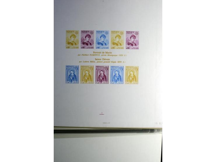 1974/94, Spezial-Sammlung von Probedrucken der Block-Ausgabe, ab 1978 in Form von Doppelblocks, teils 2 oder 3 pro Jahr in un