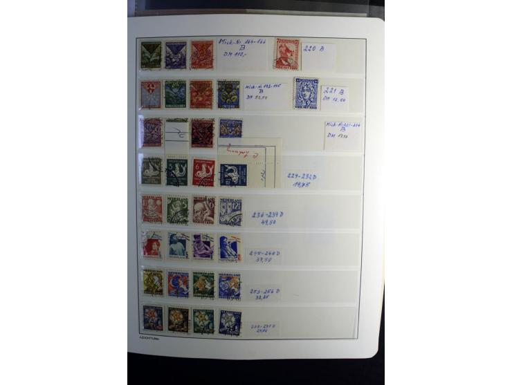 1852/2007, gestempelte, reichhaltige Sammlung mit u.a. Mi.-Nr. 66, 81-92, 99-100, 123-33, 580-81 etc., dazu Markenheftchen, D
