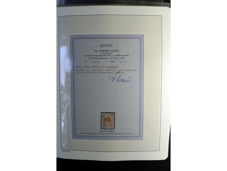 1852/2007, gestempelte, reichhaltige Sammlung mit u.a. Mi.-Nr. 66, 81-92, 99-100, 123-33, 580-81 etc., dazu Markenheftchen, D