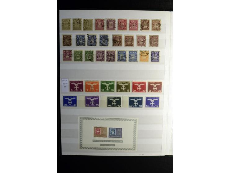 1855/1944, postfrische, ungebrauchte und gestempelte Sammlung mit u.a. Mi.-Nr. 1 (9 und waagerechtes Paar), 2 (4), 6 (3), 7, 