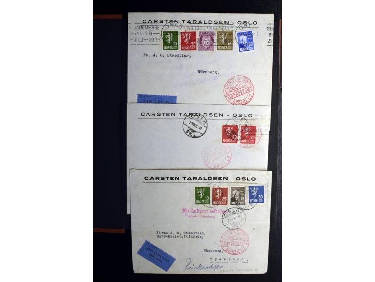1855/1944, postfrische, ungebrauchte und gestempelte Sammlung mit u.a. Mi.-Nr. 1 (9 und waagerechtes Paar), 2 (4), 6 (3), 7, 