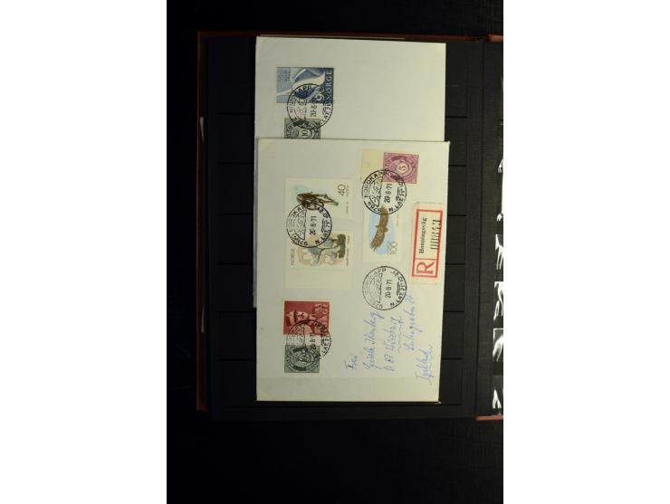 1855/1944, postfrische, ungebrauchte und gestempelte Sammlung mit u.a. Mi.-Nr. 1 (9 und waagerechtes Paar), 2 (4), 6 (3), 7, 