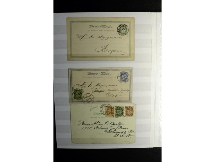 1855/1944, postfrische, ungebrauchte und gestempelte Sammlung mit u.a. Mi.-Nr. 1 (9 und waagerechtes Paar), 2 (4), 6 (3), 7, 