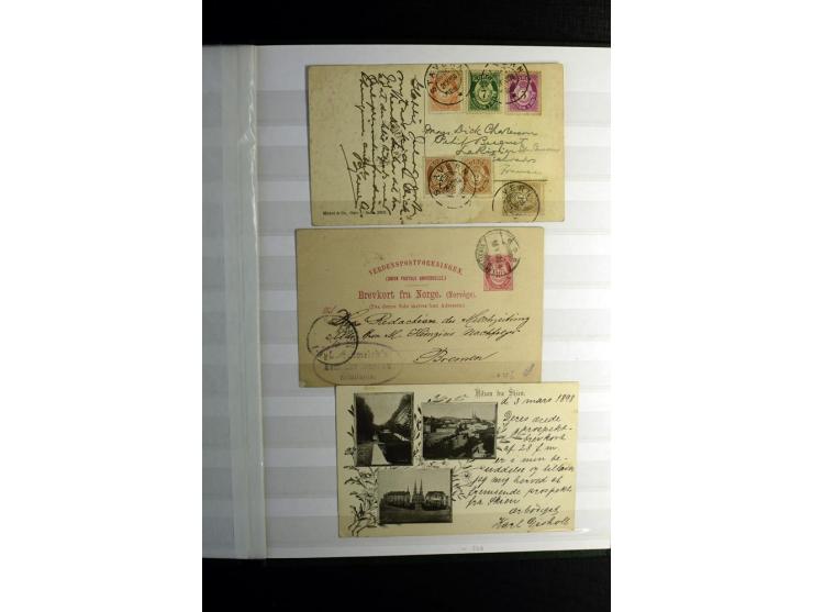 1855/1944, postfrische, ungebrauchte und gestempelte Sammlung mit u.a. Mi.-Nr. 1 (9 und waagerechtes Paar), 2 (4), 6 (3), 7, 