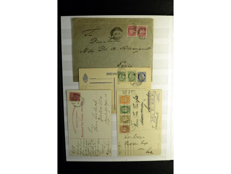 1855/1944, postfrische, ungebrauchte und gestempelte Sammlung mit u.a. Mi.-Nr. 1 (9 und waagerechtes Paar), 2 (4), 6 (3), 7, 