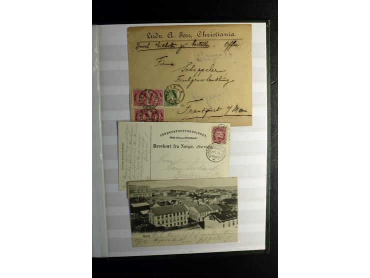 1855/1944, postfrische, ungebrauchte und gestempelte Sammlung mit u.a. Mi.-Nr. 1 (9 und waagerechtes Paar), 2 (4), 6 (3), 7, 