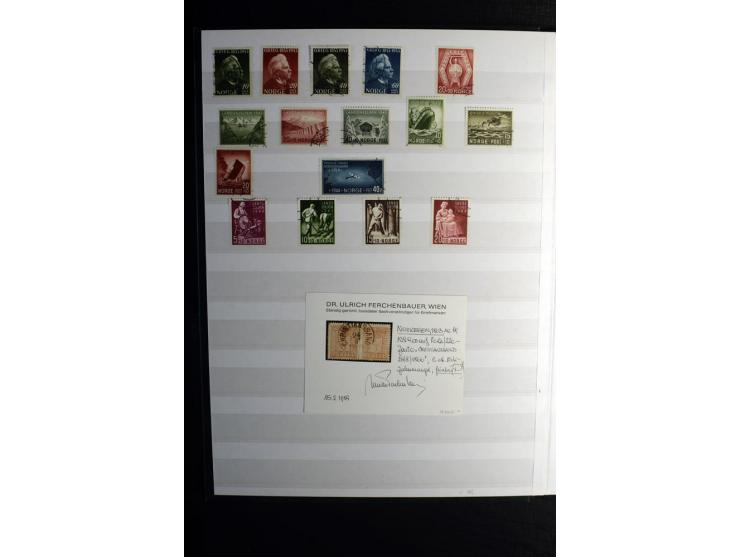 1855/1944, postfrische, ungebrauchte und gestempelte Sammlung mit u.a. Mi.-Nr. 1 (9 und waagerechtes Paar), 2 (4), 6 (3), 7, 