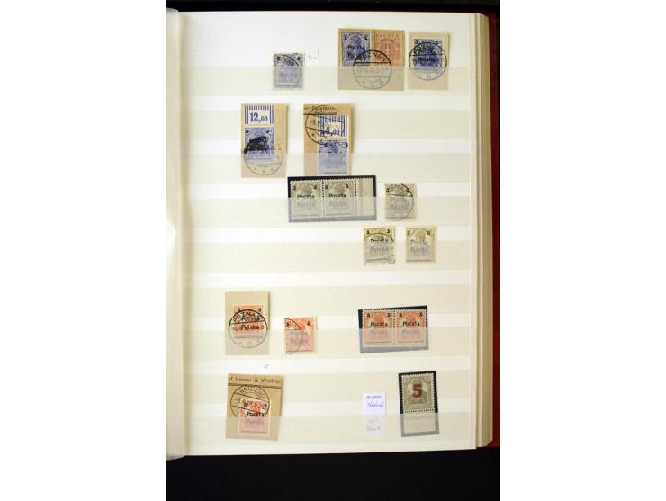 1918/1920, interessante Sammlung der Germania-Aufdruckmarken in Polen mit u.a. Deutsche Post in Polen mit einigen Belegen Sta