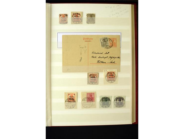 1918/1920, interessante Sammlung der Germania-Aufdruckmarken in Polen mit u.a. Deutsche Post in Polen mit einigen Belegen Sta
