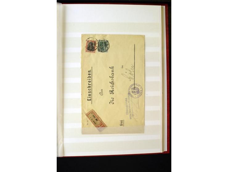 1918/1920, interessante Sammlung der Germania-Aufdruckmarken in Polen mit u.a. Deutsche Post in Polen mit einigen Belegen Sta