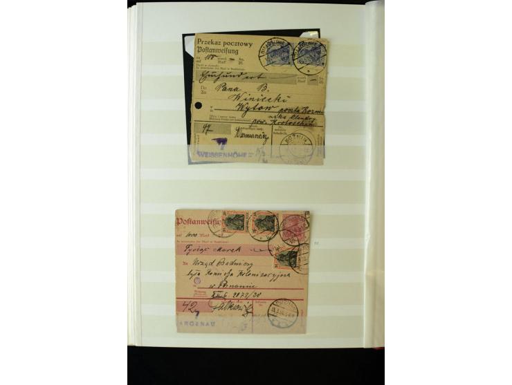 1918/1920, interessante Sammlung der Germania-Aufdruckmarken in Polen mit u.a. Deutsche Post in Polen mit einigen Belegen Sta