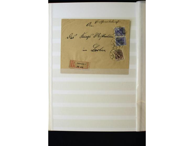 1918/1920, interessante Sammlung der Germania-Aufdruckmarken in Polen mit u.a. Deutsche Post in Polen mit einigen Belegen Sta