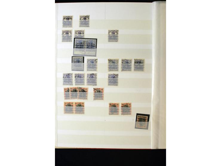 1918/1920, interessante Sammlung der Germania-Aufdruckmarken in Polen mit u.a. Deutsche Post in Polen mit einigen Belegen Sta