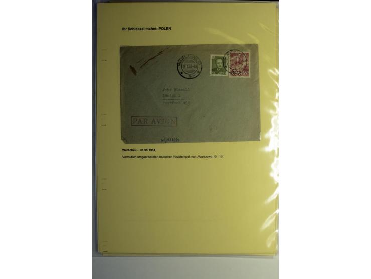 IHR SCHICKSAL MAHNT: Hochinteressante Sammlung von über 150 Briefen und Karten, dabei Belege aus der Bukowina, Polen, Galizie