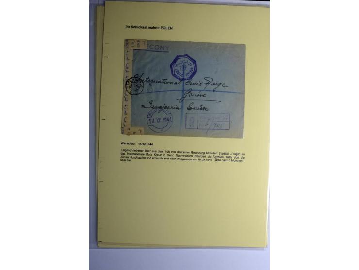 IHR SCHICKSAL MAHNT: Hochinteressante Sammlung von über 150 Briefen und Karten, dabei Belege aus der Bukowina, Polen, Galizie