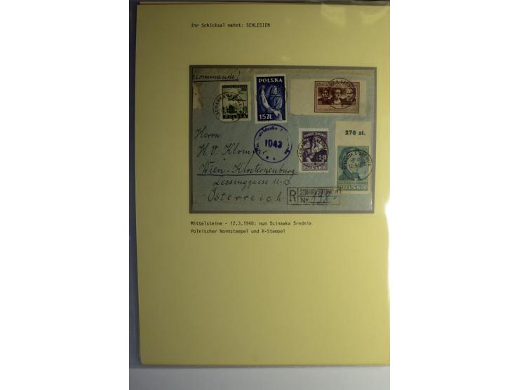 IHR SCHICKSAL MAHNT: Hochinteressante Sammlung von über 150 Briefen und Karten, dabei Belege aus der Bukowina, Polen, Galizie