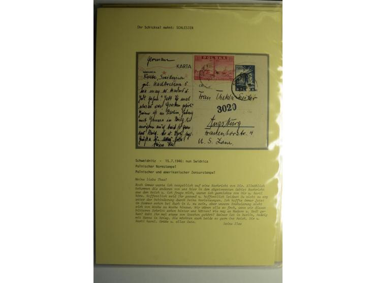 IHR SCHICKSAL MAHNT: Hochinteressante Sammlung von über 150 Briefen und Karten, dabei Belege aus der Bukowina, Polen, Galizie