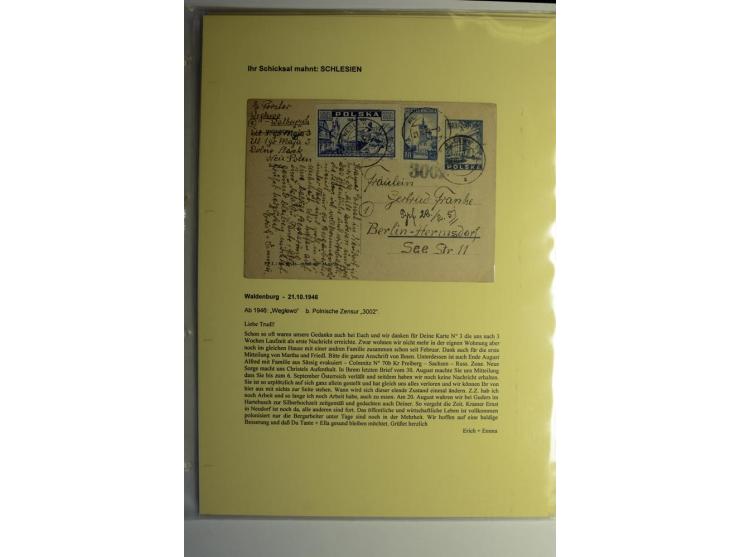 IHR SCHICKSAL MAHNT: Hochinteressante Sammlung von über 150 Briefen und Karten, dabei Belege aus der Bukowina, Polen, Galizie