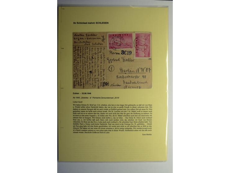 IHR SCHICKSAL MAHNT: Hochinteressante Sammlung von über 150 Briefen und Karten, dabei Belege aus der Bukowina, Polen, Galizie