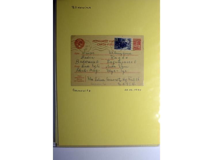 IHR SCHICKSAL MAHNT: Hochinteressante Sammlung von über 150 Briefen und Karten, dabei Belege aus der Bukowina, Polen, Galizie