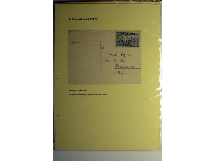 IHR SCHICKSAL MAHNT: Hochinteressante Sammlung von über 150 Briefen und Karten, dabei Belege aus der Bukowina, Polen, Galizie