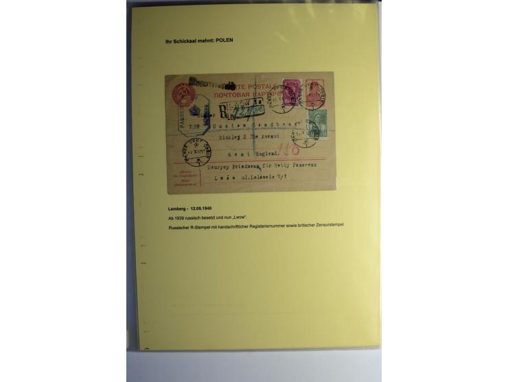 IHR SCHICKSAL MAHNT: Hochinteressante Sammlung von über 150 Briefen und Karten, dabei Belege aus der Bukowina, Polen, Galizie