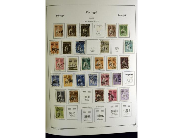 1853/1981, gestempelte reichhaltige Sammlung mit vielen guten Werten und Sätzen wie Mi.-Nr. 1, 3, 4, guten Blocks etc.