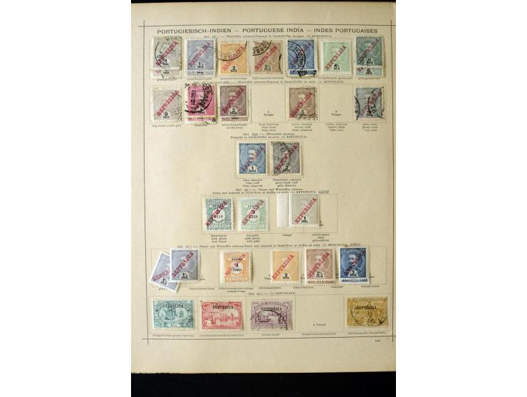 1872/1914, gestempelte und ungebrauchte Sammlung inkl. einigen Doubletten auf alten Vordruckblättern, dabei Farben, Papiersor