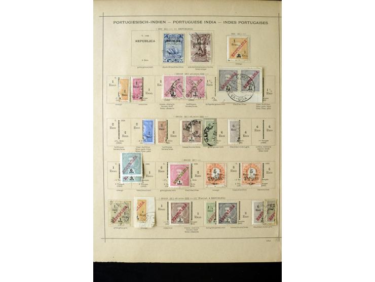 1872/1914, gestempelte und ungebrauchte Sammlung inkl. einigen Doubletten auf alten Vordruckblättern, dabei Farben, Papiersor