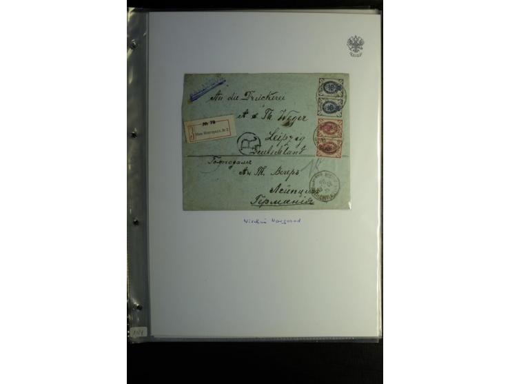 1901/17, umfangreiche Sammlung R-Briefe, dabei ein Band nur St. Petersburg und Moskau, insgesamt über 250 ausgesuchte Briefe 