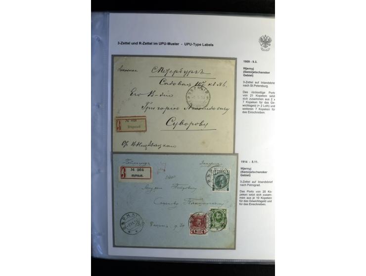 1901/17, umfangreiche Sammlung R-Briefe, dabei ein Band nur St. Petersburg und Moskau, insgesamt über 250 ausgesuchte Briefe 