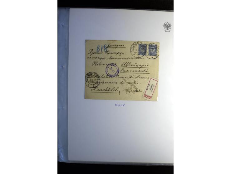 1901/17, umfangreiche Sammlung R-Briefe, dabei ein Band nur St. Petersburg und Moskau, insgesamt über 250 ausgesuchte Briefe 