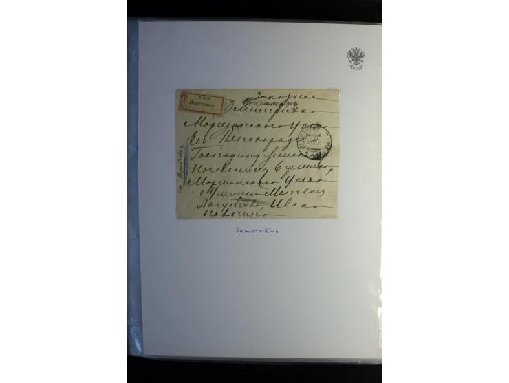 1901/17, umfangreiche Sammlung R-Briefe, dabei ein Band nur St. Petersburg und Moskau, insgesamt über 250 ausgesuchte Briefe 