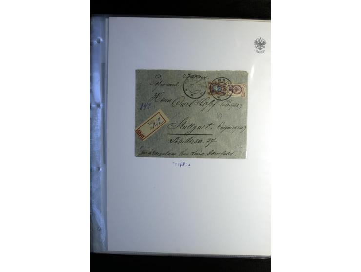 1901/17, umfangreiche Sammlung R-Briefe, dabei ein Band nur St. Petersburg und Moskau, insgesamt über 250 ausgesuchte Briefe 