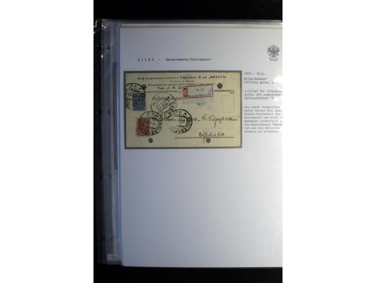 1901/17, umfangreiche Sammlung R-Briefe, dabei ein Band nur St. Petersburg und Moskau, insgesamt über 250 ausgesuchte Briefe 
