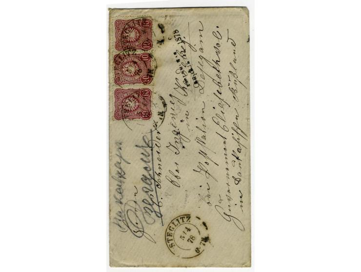 INCOMING: 1878, 8 Briefe aus Deutschland addressiert nach Kedabeg, an die von Siemens damals betriebene Kupermine, meist gute