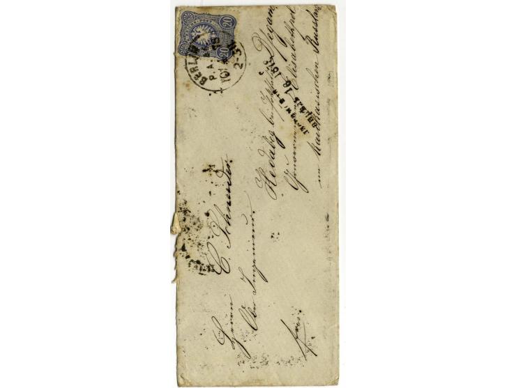 INCOMING: 1878, 8 Briefe aus Deutschland addressiert nach Kedabeg, an die von Siemens damals betriebene Kupermine, meist gute
