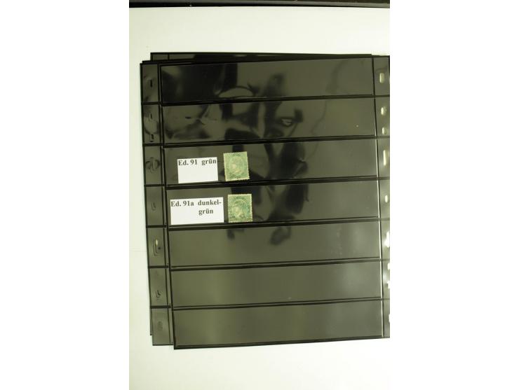 1850/67, Isabella, spezialisierte gestempelte Sammlung mit verschiedenen Farben bzw. Typen nach Edifil gesammelt, insgesamt s