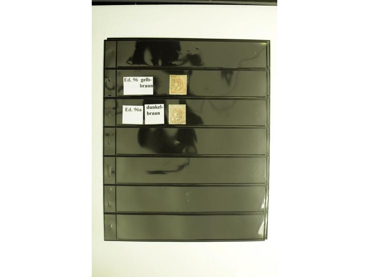 1850/67, Isabella, spezialisierte gestempelte Sammlung mit verschiedenen Farben bzw. Typen nach Edifil gesammelt, insgesamt s