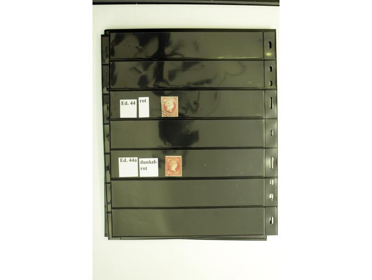 1850/67, Isabella, spezialisierte gestempelte Sammlung mit verschiedenen Farben bzw. Typen nach Edifil gesammelt, insgesamt s