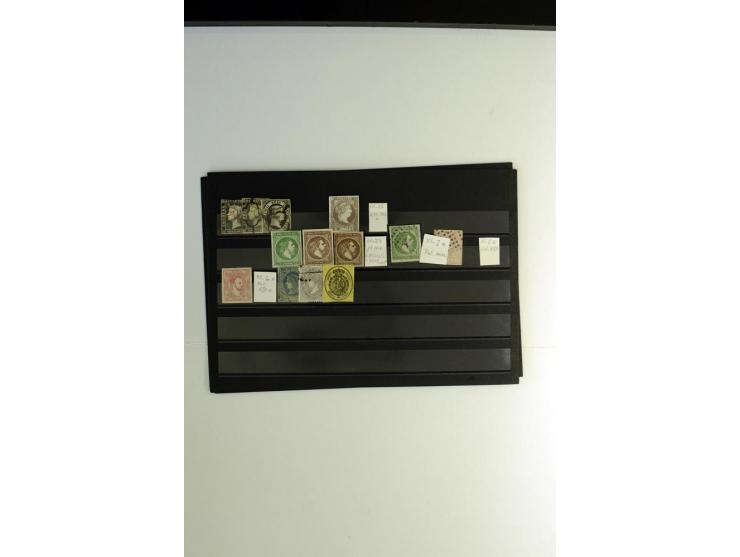1850/1958 (ca.), postfrische, ungebrauchte und gestempelte kleine Partie mit diversen besseren Werten
