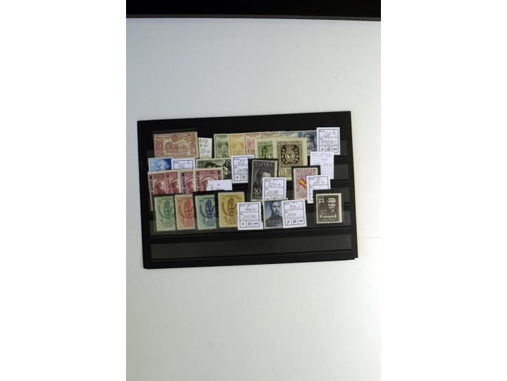 1850/1958 (ca.), postfrische, ungebrauchte und gestempelte kleine Partie mit diversen besseren Werten