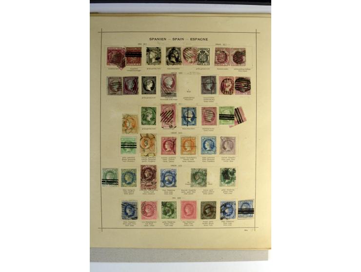 1850/1909, meist gestempelte Sammlung inkl. Dienstmarken mit einigen besseren Werten, Paaren und einigen Doubletten, am Anfan
