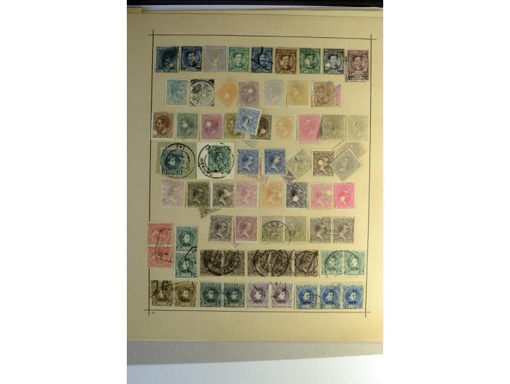1850/1909, meist gestempelte Sammlung inkl. Dienstmarken mit einigen besseren Werten, Paaren und einigen Doubletten, am Anfan