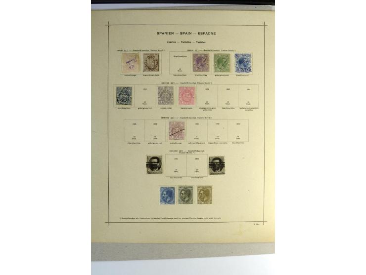 1850/1909, meist gestempelte Sammlung inkl. Dienstmarken mit einigen besseren Werten, Paaren und einigen Doubletten, am Anfan