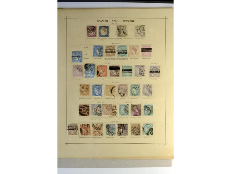 1850/1909, meist gestempelte Sammlung inkl. Dienstmarken mit einigen besseren Werten, Paaren und einigen Doubletten, am Anfan
